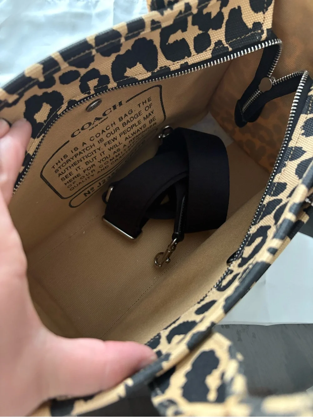 Coach Leopard Cargo Tote
